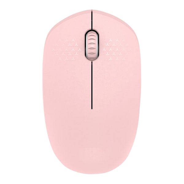 I210 Wireless Mouse Desktop Laptop Office 2.4G 3Key 3D 1600 DPI Power Saving Mouse (Pink)