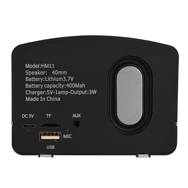 Mini Bluetooth Langaton Retro Kaiutin Kannettava Subwoofer Musiikkisoitin (musta)
