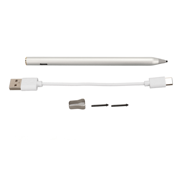 Stylus Pen Auto Shutdown 5V 200mA Lång batteritid 4096 Tryckkänslig Digital Touch Pen för HP för Asus Office Silver