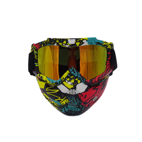 Motorcykelbriller, langrendshjelm, anti-spray Haley taktisk anti-haze maske, udendørs skibriller (camouflage 03)