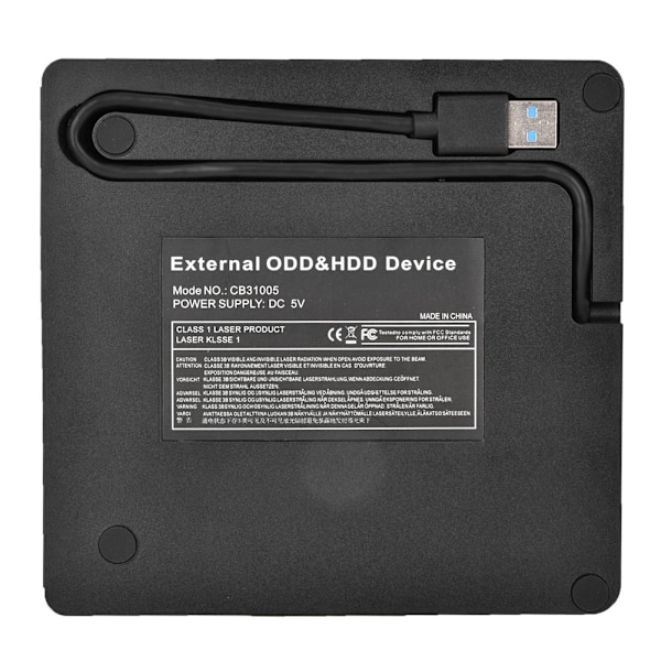 USB3.0 Rhombus Extern DVD-spelare Optisk enhet CD-skrivare för bärbar dator Stationär Universa