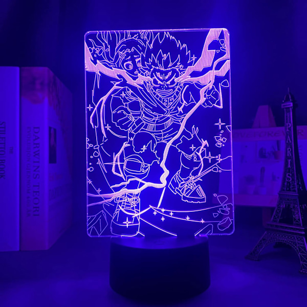 3D LED Lampe 3D Natlampe Izuku Midoriya LED Natlampe Deku Anime My Hero Academia 3D Lampe til Børneværelses Dekoration Izuku Midoriya 3D Lys Fødselsdag