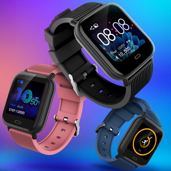 1,3 tommer TFT farveskærm Sports Vandtæt Armbånd Hjertefrekvens Søvnmonitor Smart Watch (Blå)