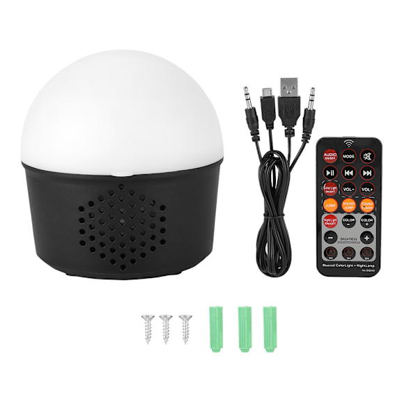 Mini kannettava älykäs langaton Bluetooth-kaiutin värikäs LED-valo stereokaiutin (USB)