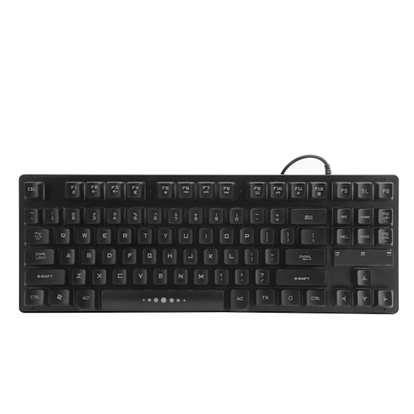 Kablet Gaming Tastatur 87‑Key RGB Baggrundsbelysning Mekanisk Ergonomisk Computer Tilbehør GK‑10