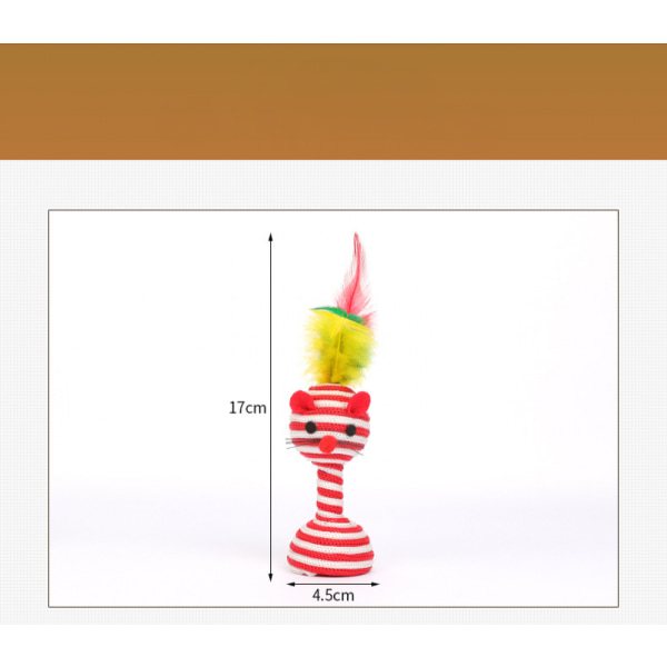 Katte tyggelegetøj tegneserie: Assorteret sjovt musefalsk fjer killinglegetøj kat tandrengøring legetøj kæledyr interaktivt legetøj bærbart