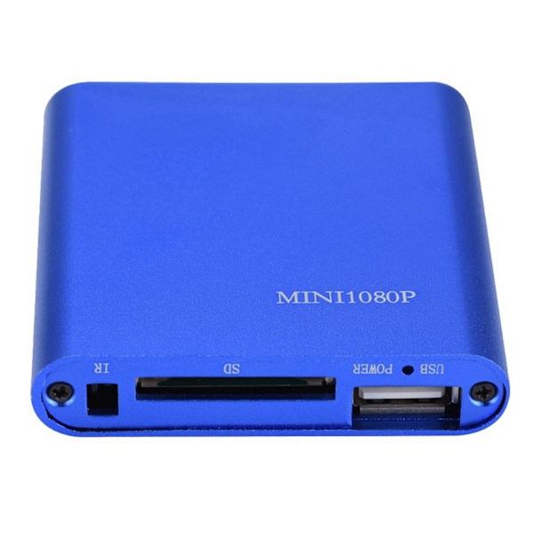 Mini HD Media Player Stereo Ljud & 1080P Video HDMI/AV Utmatning Media Player Center -