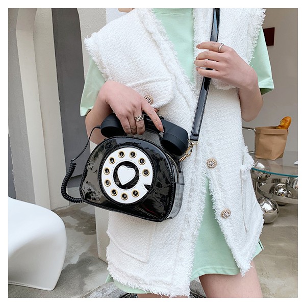 Mote personlighet håndveske skulder crossbody bag utenlandsk telefon salveske street trend