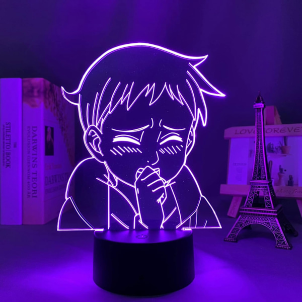 Anime LED-lampe De syv dødssynder King Lys for soveromsdekorasjon No Taizai Manga LED nattlys bursdagsgave