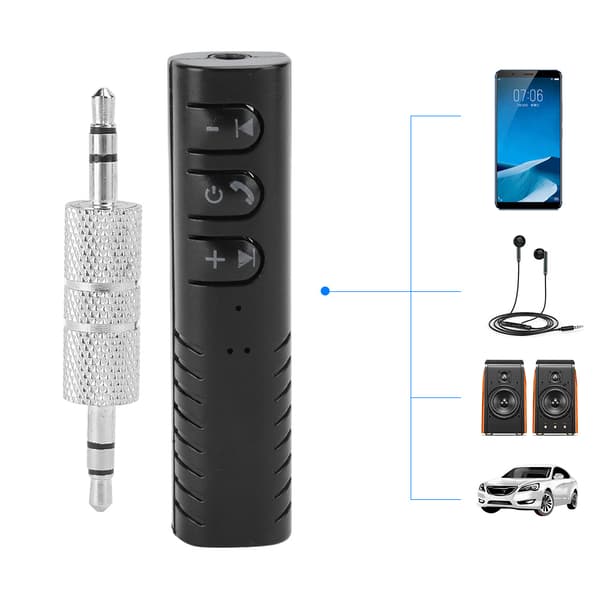 B09 3,5 MM Jack Trådløs Bluetooth Bilsett Håndfri Lydmottaker Musikkadapter