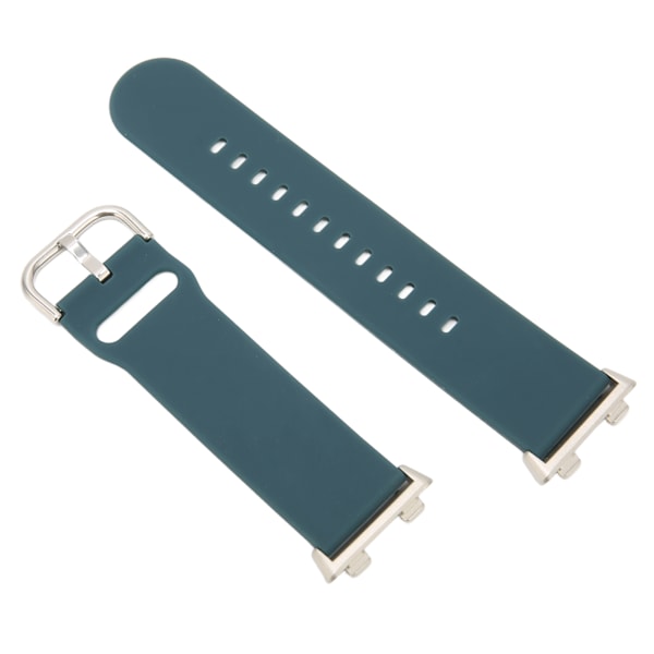 Mjuka silikonband med snabbkoppling för Oppo Watch 2 46 mm Justerbart silikonarmband Mörkblå