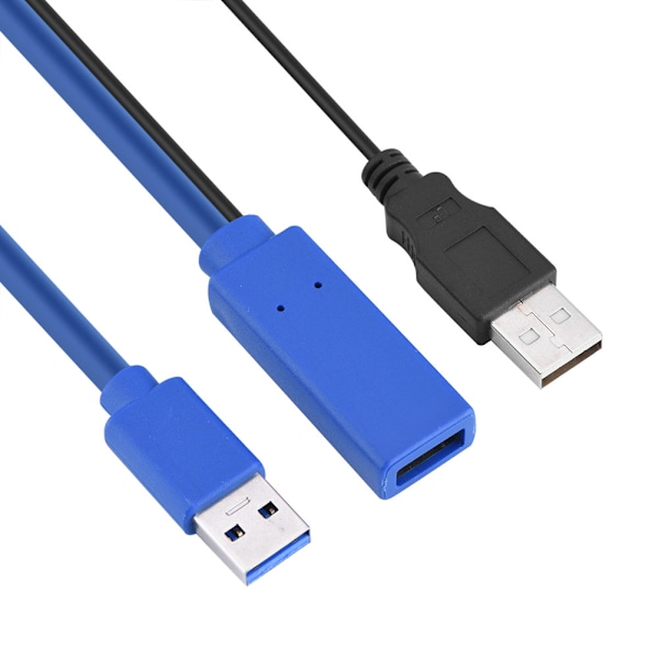 USB3.0 han til hun højhastighedsforlængeradapterkabel (blå 8m)