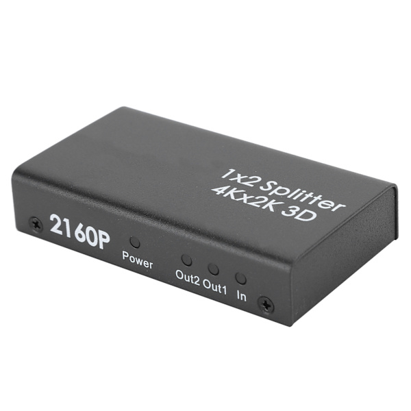 4K HDMI-jakaja HD-video HDMI-kytkin 1 sisään 2 ulos Vahvistin Kaksoisnäyttö 100-240VUK-pistoke