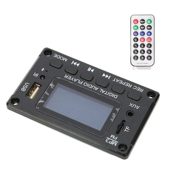 Bluetooth-dekoodauskortti LCD-näytöllä, monitoiminen auton MP3-dekoodauskortti autoon