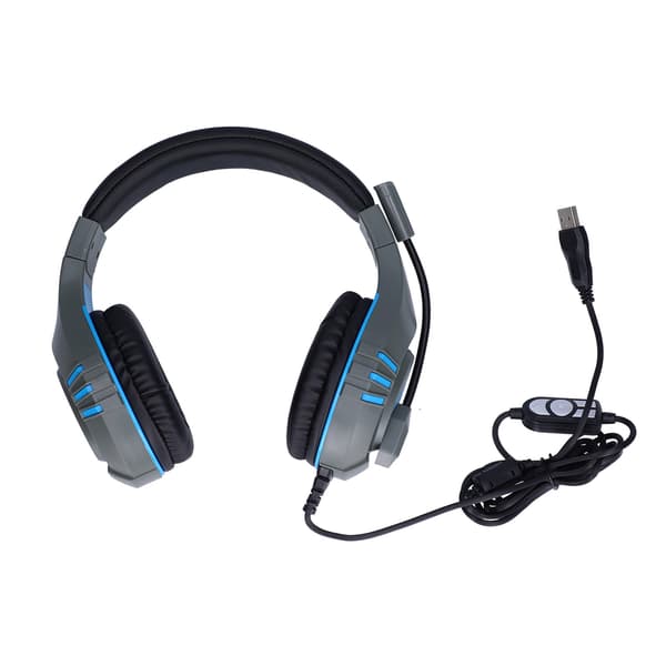 E9 Gaming Headset USB Subwoofer Støjreduktion Kablet Gaming Hovedtelefoner til PS4 PC Notebook