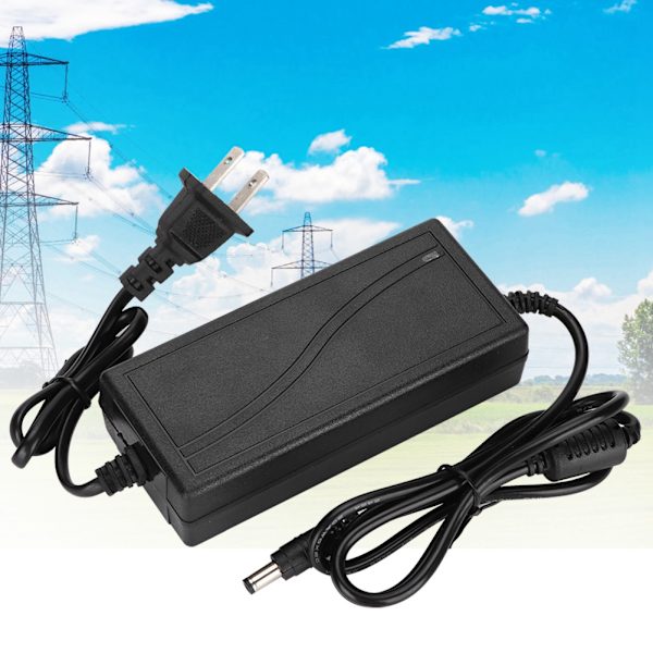 12V3A skrivbordsströmadapter Flerskydd Nätadapter Konverter med indikatorlampa