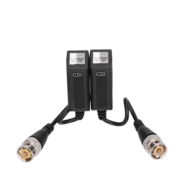 2 st vridna par-sändare 1080P AntiInterference Låg förlust Singel Passiv BNC-kontakter för AHD/HDCVI/HDTVI-signal