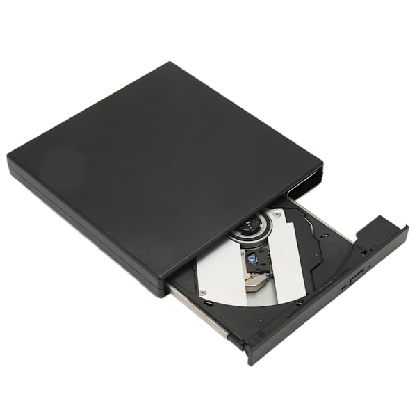 Extern DVD-enhet Hög hastighet Överföring Bärbar Svart Ultra tunn VCD-skrivare för bärbara datorer stationära datorer