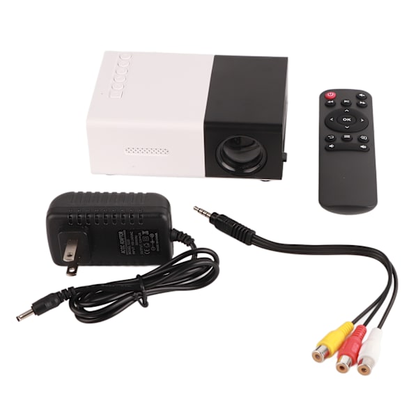 Liten projektor HD ekte farge bærbar LED hjemmekino projektor for mobiltelefon AC