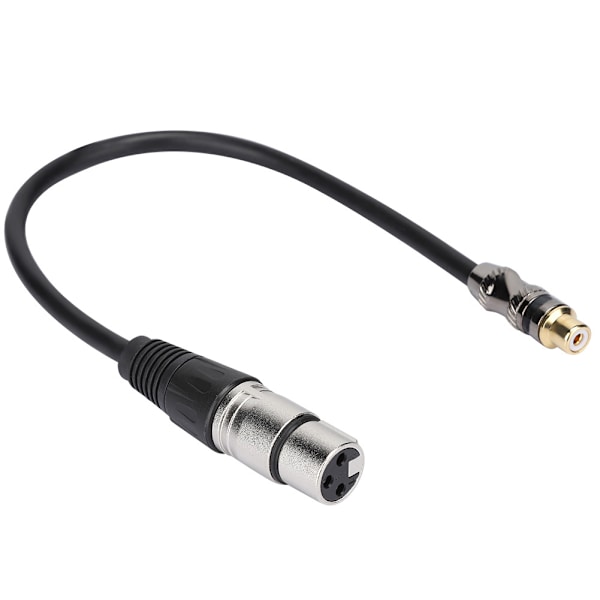 Kullattu RCA-naaraspistoke XLR-naaraspistoke-sovitinadapteri, 30 cm:n pituinen ääniliitäntäkaapeli