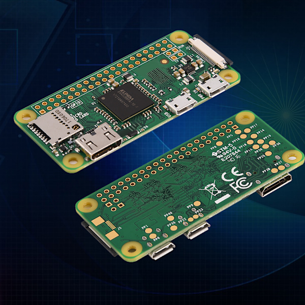 Hovedkort + Mini HDMI-adapter + Micro USB OTG-kabel for Raspberry Pi Zero