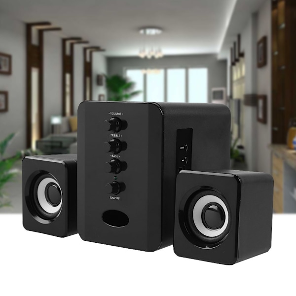 SADA D-226 Desktop Computer Bluetooth Højttaler Kolonne Laptop PC Computer Højttaler (Sort)