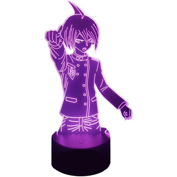 Anime Spilfigur Saihara Shuichi 3D Lampe Akryl Led Natlampe Fødselsdagsgave RGB 16 Farver Skiftende Soveværelse Sengelampe USB Bordlampe Dekoration