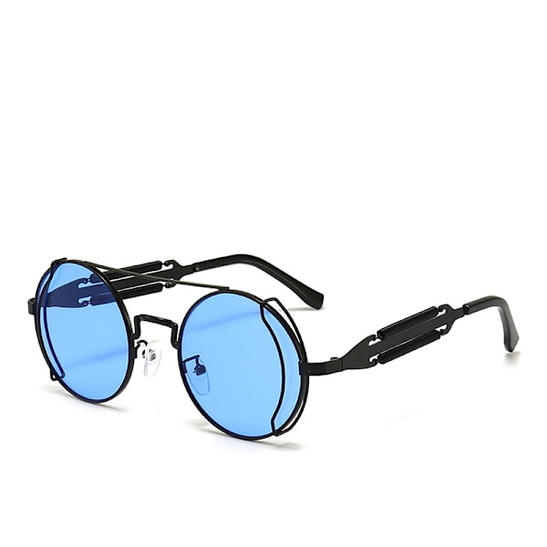 Steampunk-aurinkolasit John Lennon Hippie-lasit Retro Pyöreä Metallirunko Naiset Miehet