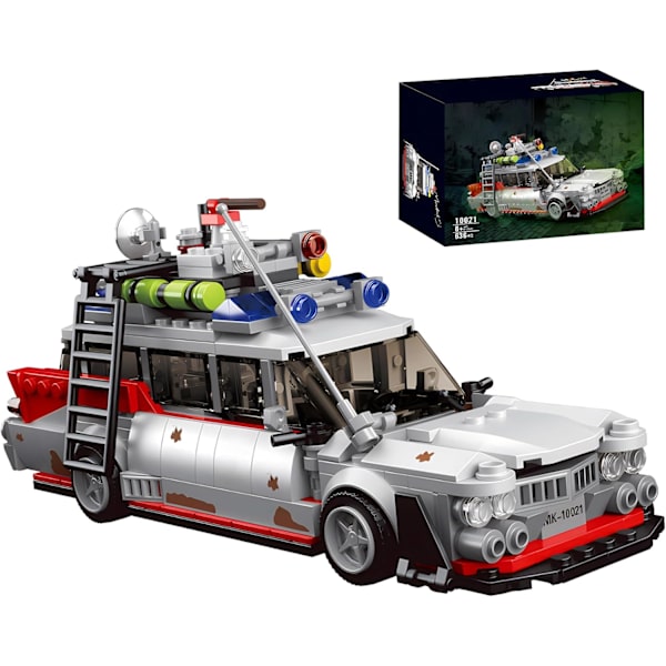 ecto 1 spökbilsbyggblockset för vuxna 636 delar, leksaksset för barn pojkar jul halloween tacksägelse