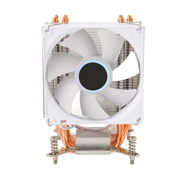 CPU Luftkøler 3.5in 7 Blade 6 Varmerør 3pin 12VDC 48CFM 22dB CPU Køleventilator til 2011 Bundkort med Bagplade