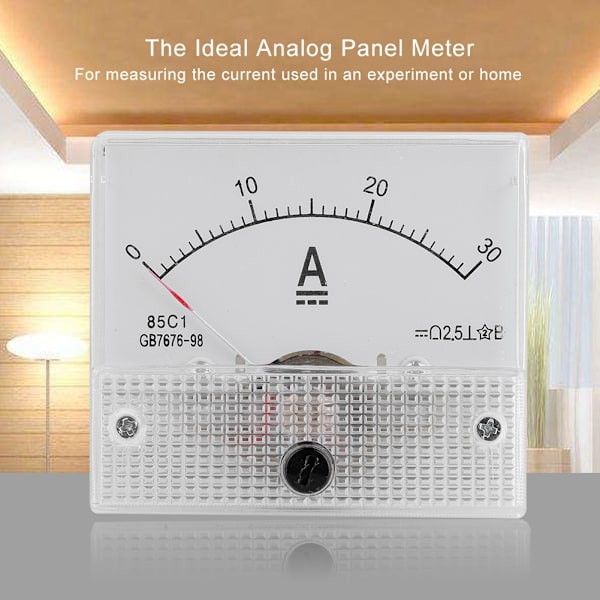 DC 0-30A DC Analog 85C1 Strømmåler Spændingsmåler 2,5 Nøjagtighed Spændings Analog Voltmeter Panel