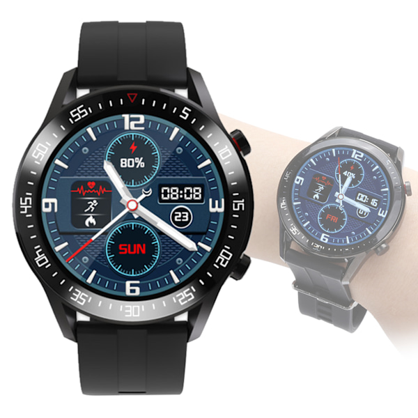 C2 Bluetooth Sports Intelligent Watch Skridttælling Synkron Data Vejr Legering PlateringSort
