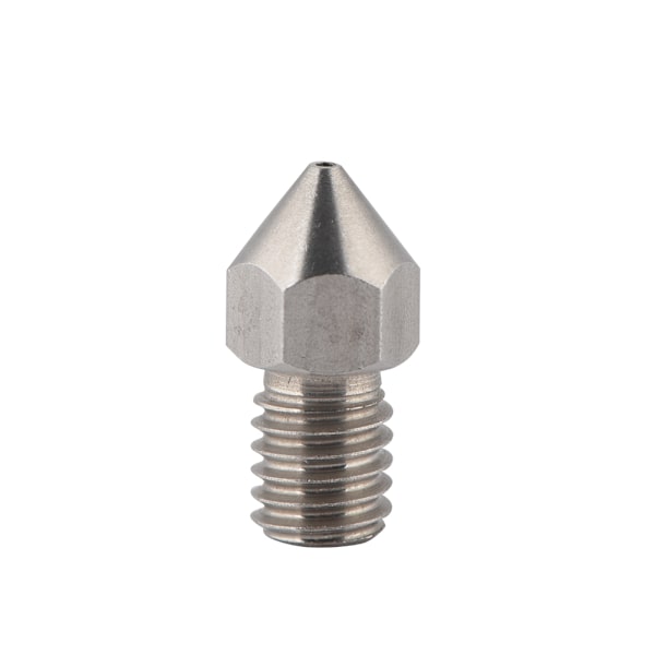 5 kpl 3D-tulostimen M6 ruostumattomasta teräksestä valmistettu suutin tulostuspää 1,75 mm filamentille (1,75/0,5 mm)