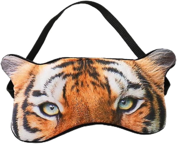 Tiger Sovmask Bomull 3D Sovmask Ögonmask för Flickor Barn