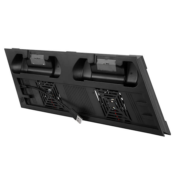 Dubbel kylfläkt kylare 2 laddningsstation dockningsstativ hållare 3 port USB-hubb för PS4 Pro