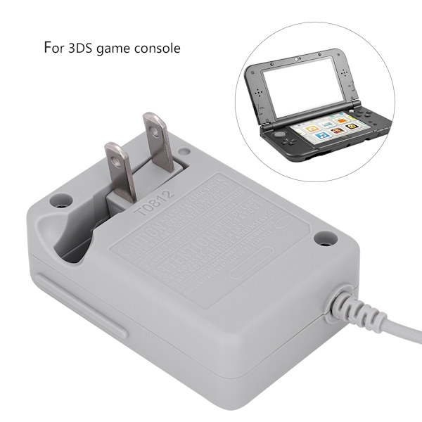 12W AC DC-strömadapter Kompakt spelkonsol Laddare för 3DS