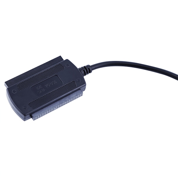 SATA/IDE-hårddiskadapterkabel Strömförsörjning USB 2.0-omvandlare för 2,5/3,5 tums hårddisk