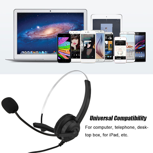 USB-headset för callcenter, trådlöst, brusreducerande, med mute-funktion, USB-headset med mikrofon