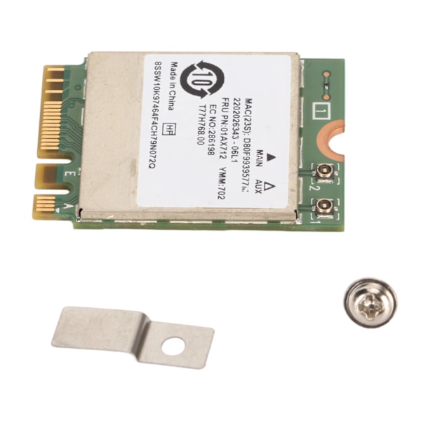 RTL8822BE nätverkskort 01AX712 433Mbps WiFi Bluetooth 4.0 M.2 NGFF nätverkskort för PC Laptop