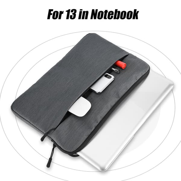 Anti-kollision Notebook-fodral Multi-interlayer Laptop-väska för 13in Notebook - Deep Gray