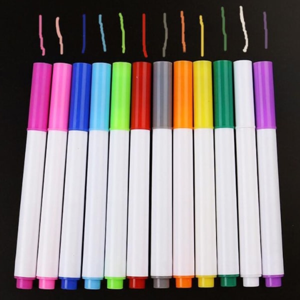 60 Pcs Chalk Markers Vibrant Colors Environmentally Friendly Safe Water Soluble Chalk Liquid Chalk Markers