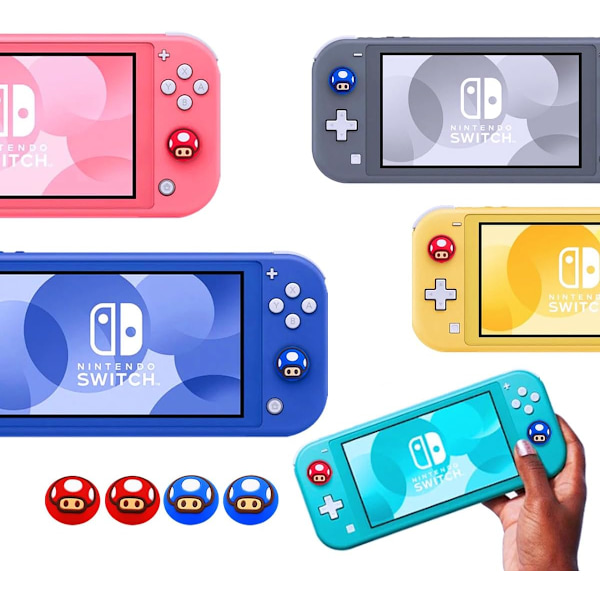 Tumgreppshättor för Nintendo Switch/OLED/Switch Lite, 4 st Hättor för Nintendo Switch Joysticköverdrag Kawaii Tillbehör Switch Tumgrepp