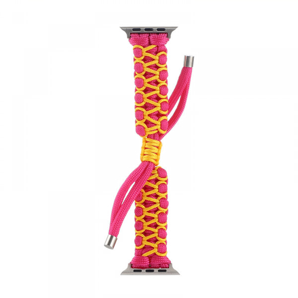 Paracord Watch Band Justerbar Flettet Rem til Apple Watch 42/44/45mm Rem Nylon Flettet Rem Udskiftning