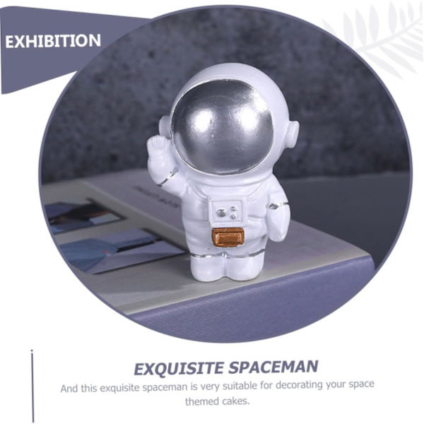 VICASKY 4 stk Astronaut Ornamenter Bursdagsfest Småbarnsbil Leker Romleker for Barn Astronaut Leker Astronaut Festdekorasjon