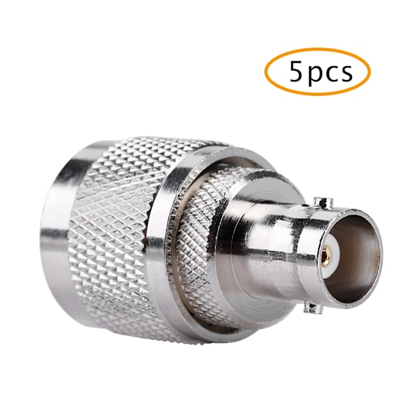 5 stk. Radio PL259 RF Koaksial Koaks Adapter UHF Han til BNC Hun To-vejs Hovedstik