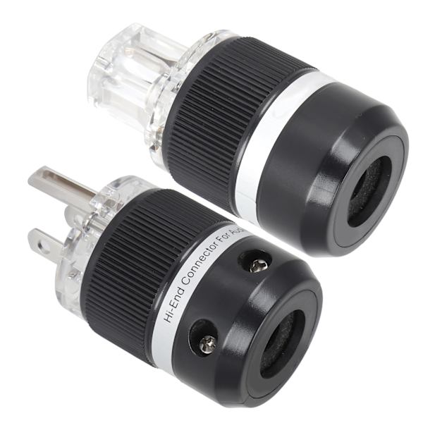 Monosaudio Strømstik Ren Kobber Rhodium-belagt AC HighFidelity Strømstik (M101R/F101R (Han/Hun) )