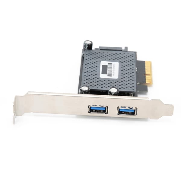 PCI‑E expansionskort Riser 4x till 2 typ‑A USB3.1 10 Gbps Express Adapter Controller-kort