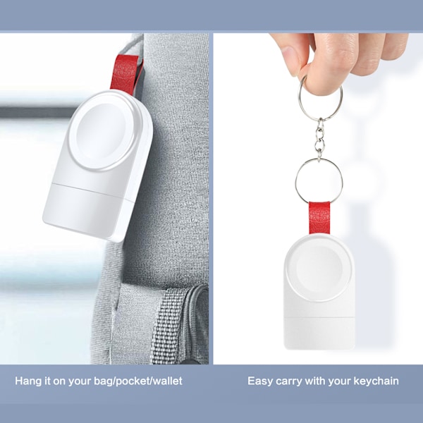 Bærbar for Apple Watch USB magnetisk trådløs lader for 1/2/3/4 generasjon