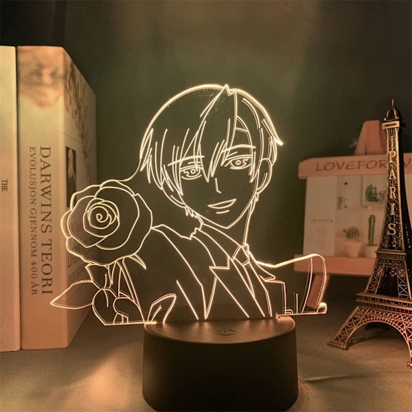 USB Anime Lys Manga Ouran High School Host Club Tamaki Suoh Led Illusion Lampe Børneværelses Dekoration 3D Natlys Drenge Piger Fødselsdagsgaver