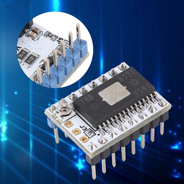 3D-skrivertilbehør SD6128 Stepper Motor Driver 128 High Subdivision Motor Module (Blå)